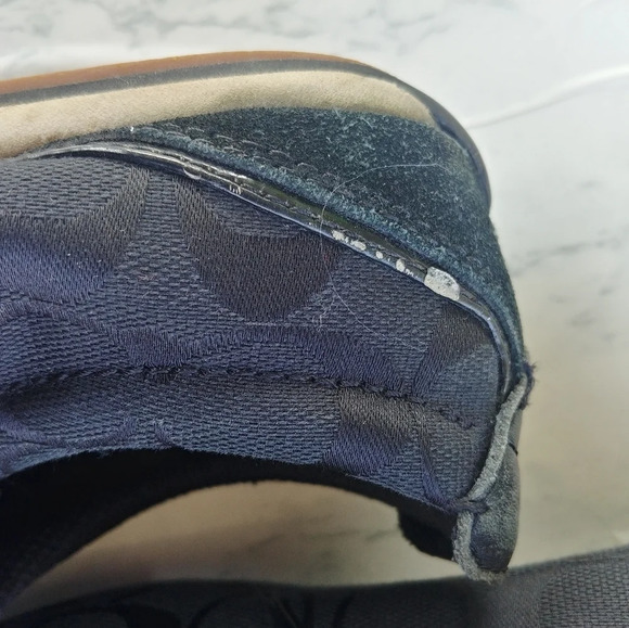 Coach A1715 DEVIN women's signature C Black shoes - Picture 4 of 8